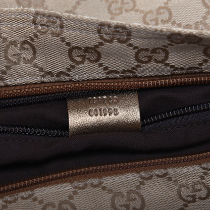 Gucci Monogram Web Small Flat Messenger Crossbody Pink Gold 9 of 11