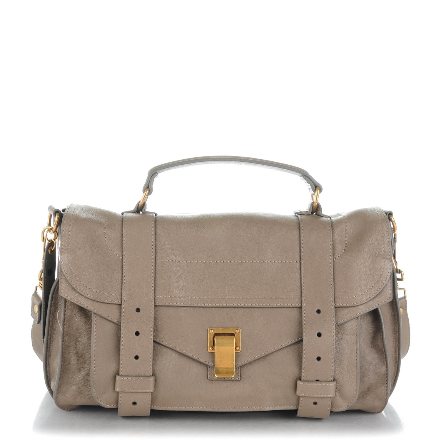 Proenza Schouler Lambskin Medium PS1 Satchel Smoke 1 of 7