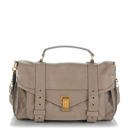 Proenza Schouler Lambskin Medium PS1 Satchel Smoke 1 of 7