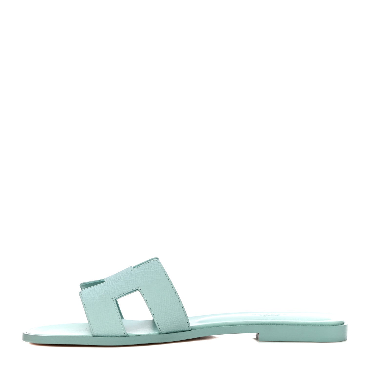 Hermes Epsom Oran Sandals 40 Vert Embrun 1 of 12