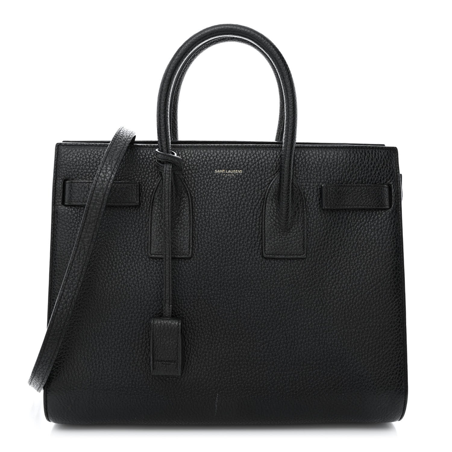 Saint Laurent Grained Calfskin Small Sac De Jour Black 1 of 13