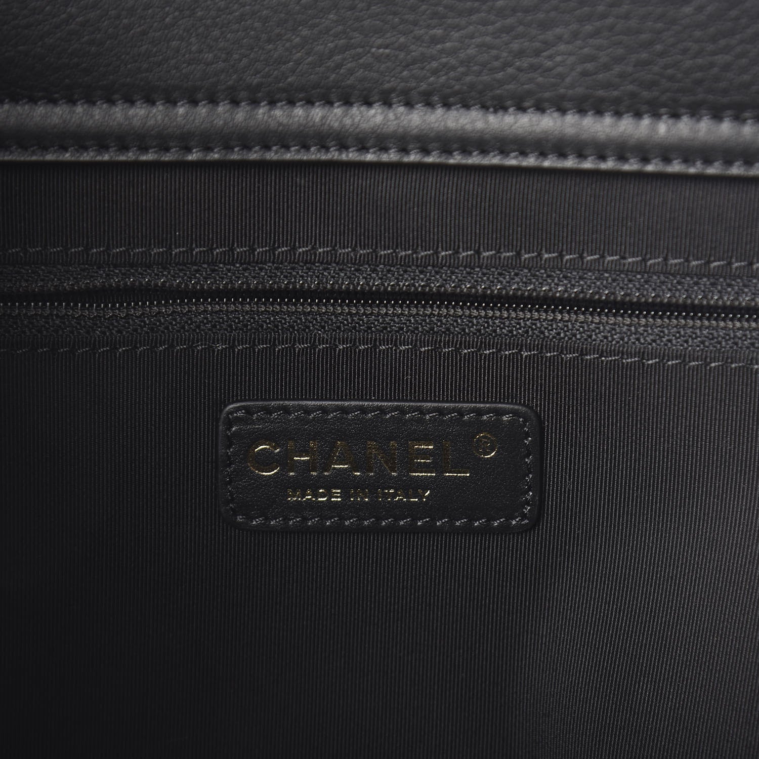 Chanel Bullskin Stitched Medium Shopping Bag Black 7 of 11