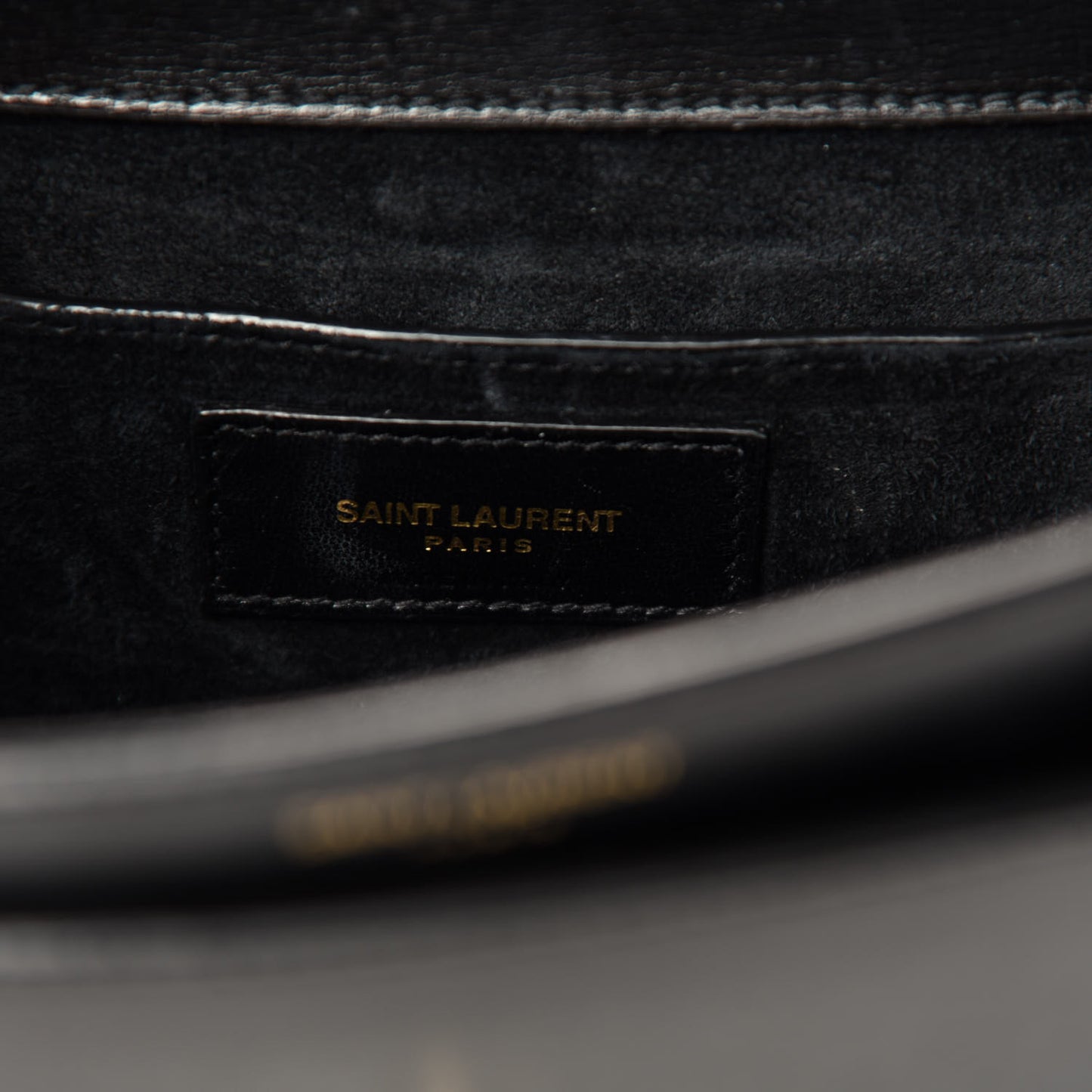 Smooth Calfskin Medium Monogram Sunset Satchel Black