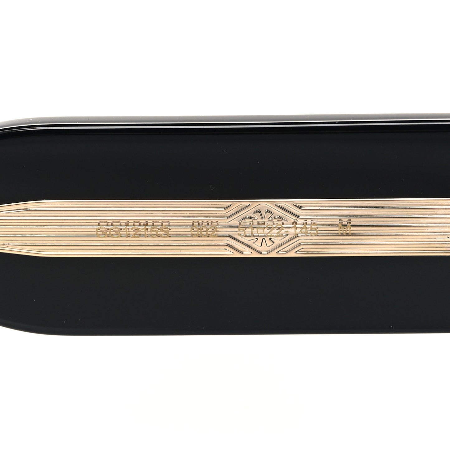 Acetate Rectangle Frame Sunglasses GG1215S Black
