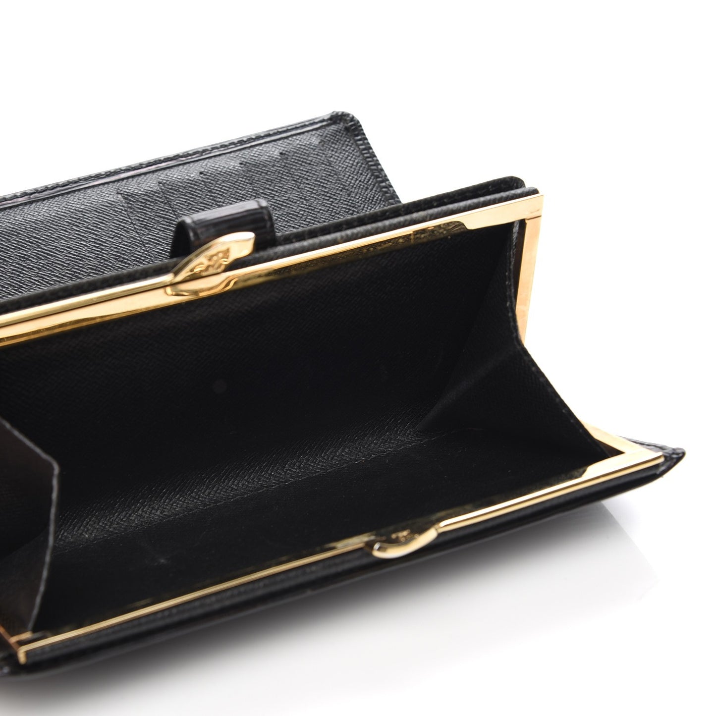 Epi Viennois Continental French Purse Wallet Black