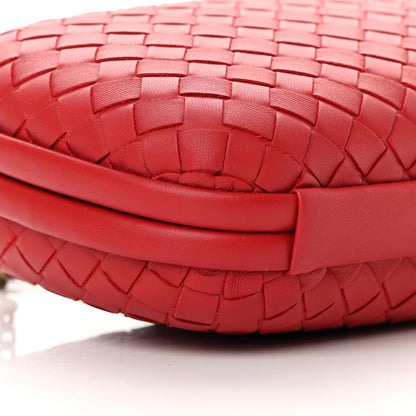 Bottega Veneta Nappa Intrecciato Chain Knot Clutch China Red 9 of 11
