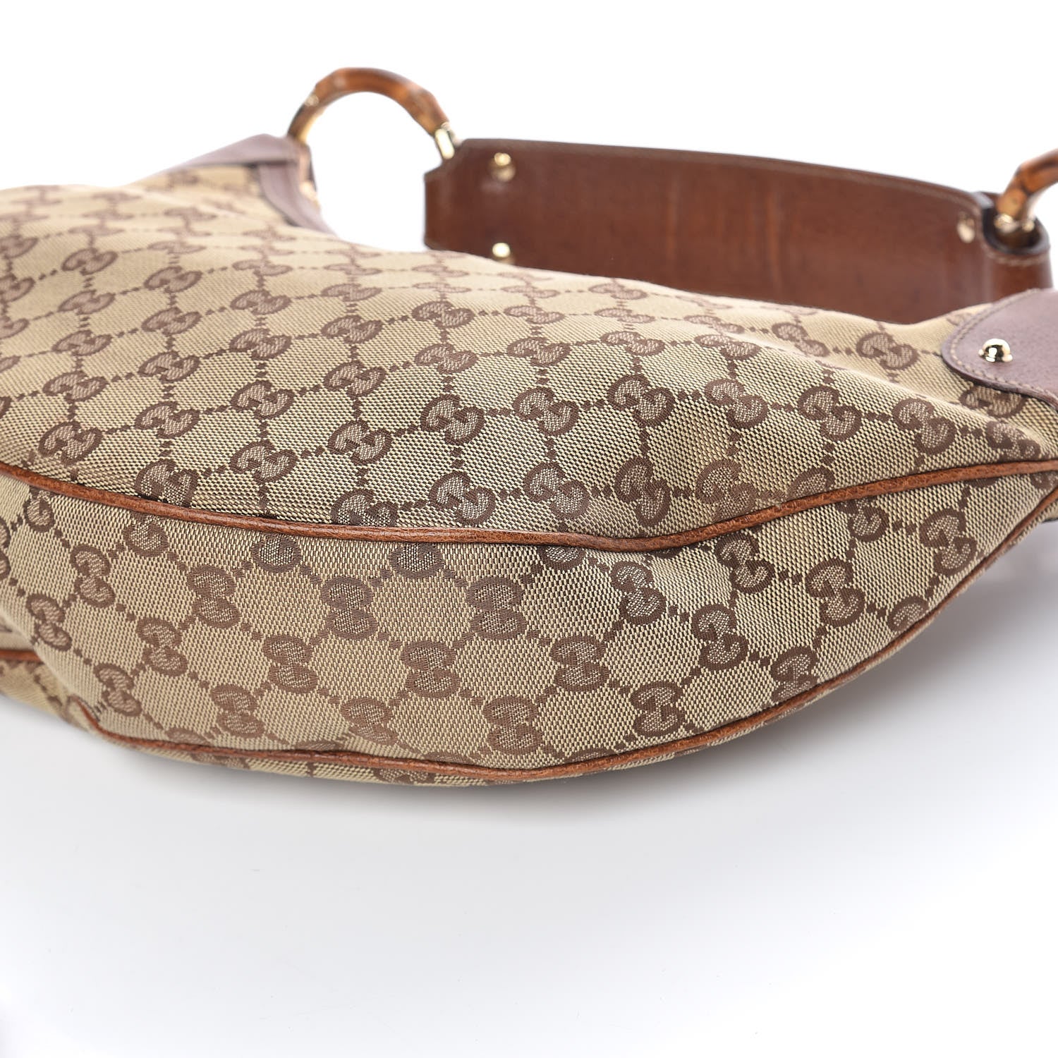Gucci Monogram Bamboo Ring Hobo Brown 6 of 10