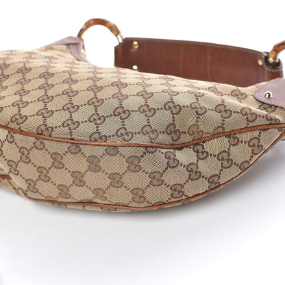 Gucci Monogram Bamboo Ring Hobo Brown 6 of 10