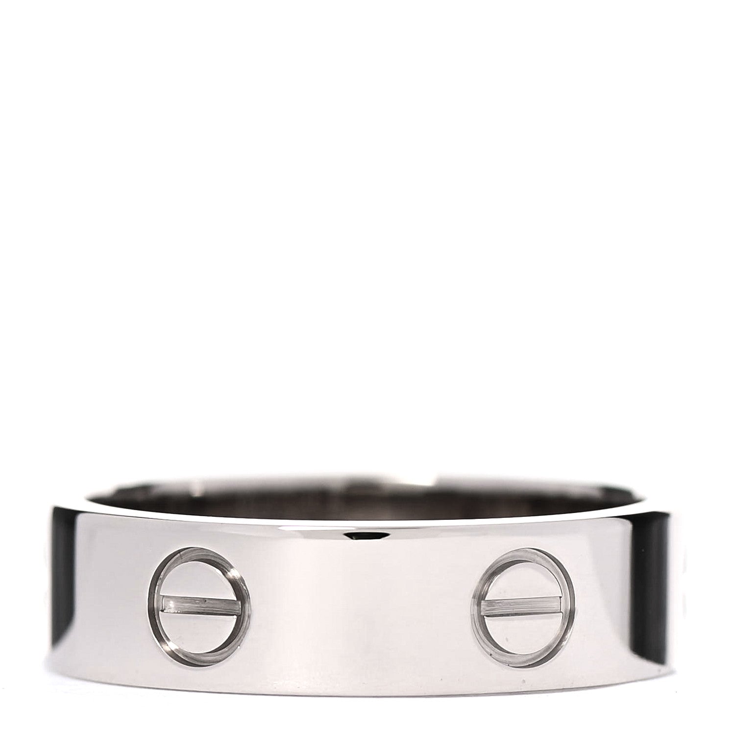Cartier 18K White Gold 6mm LOVE Ring 62 10 3 of 4