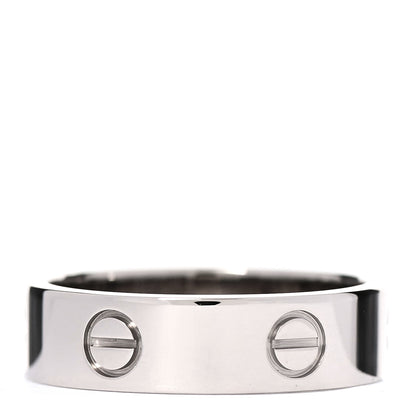 Cartier 18K White Gold 6mm LOVE Ring 62 10 3 of 4