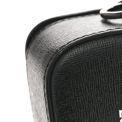 Off-White Saffiano Mini Binder Clip Bag Black White 13 of 13