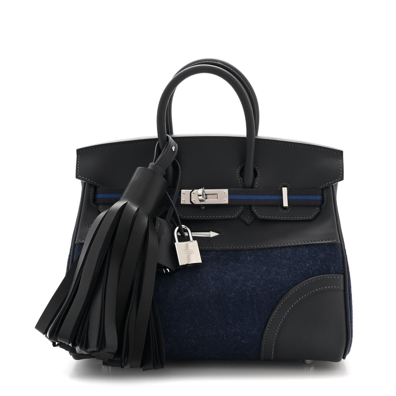 Hermes Feutre Swift Go Team Birkin 25 Caban Bleu Nuit 1 of 12