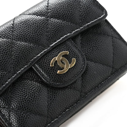 Chanel Caviar Quilted Double Flap Wallet Black 9 of 11