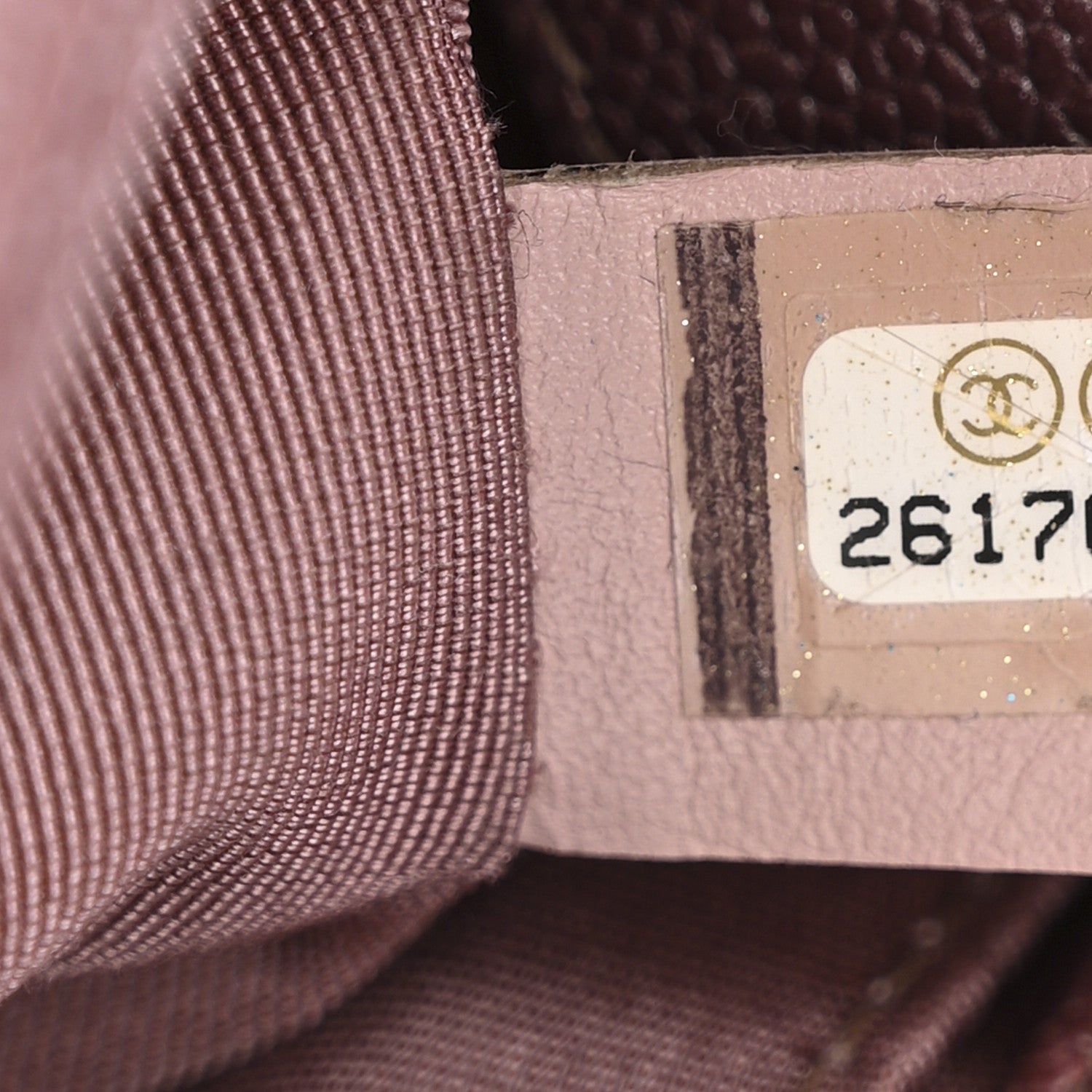 Chanel Metallic Caviar Chevron Quilted Small Boy Flap Dark Pink 7 of 10