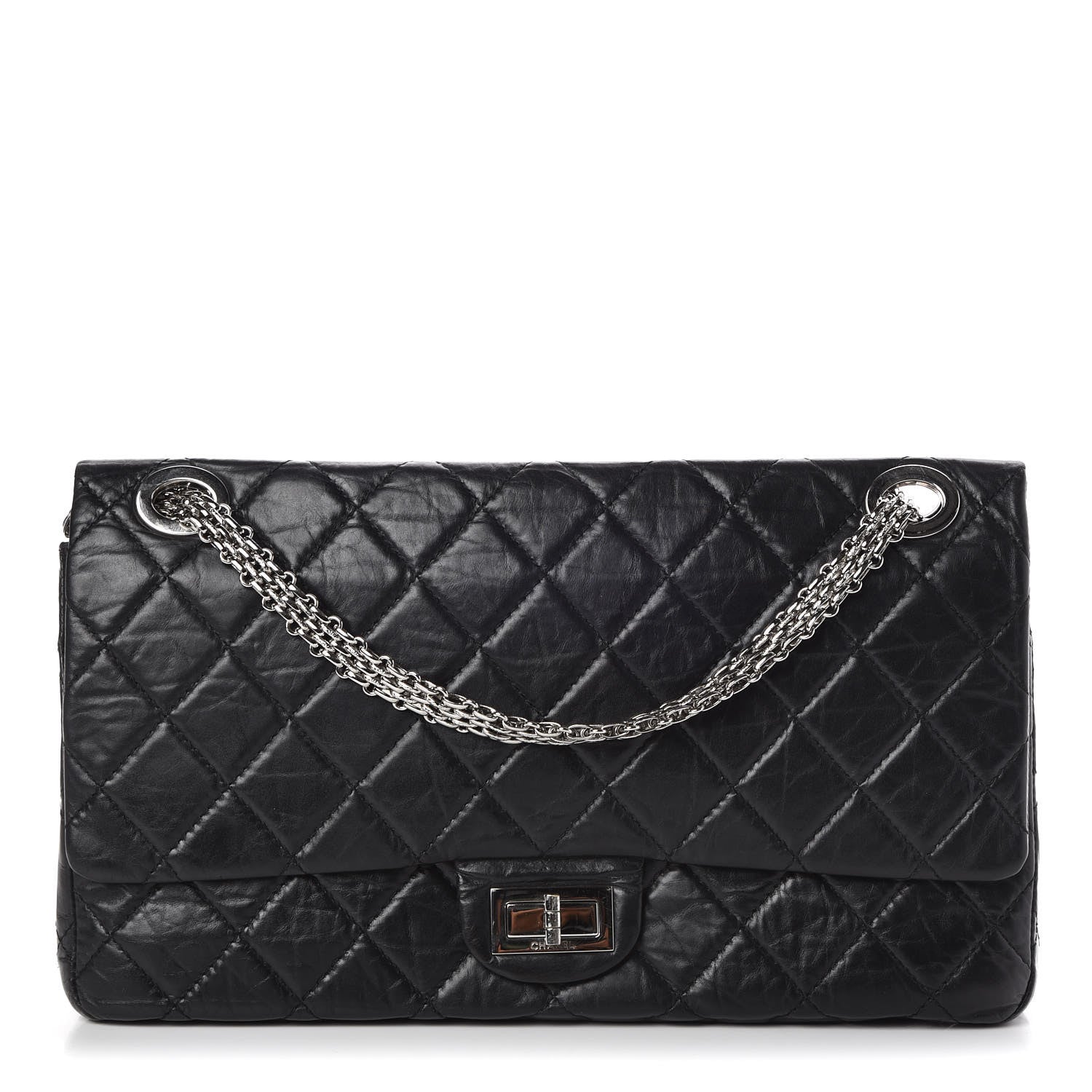 Chanel Aged Calfskin Quilted Mobile Art 2.55 Reissue Flap 228 Black 1 of 10