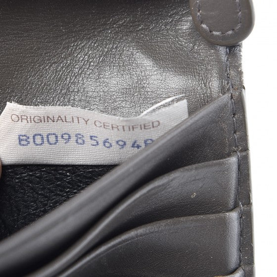 Intrecciato Continental Wallet Grey