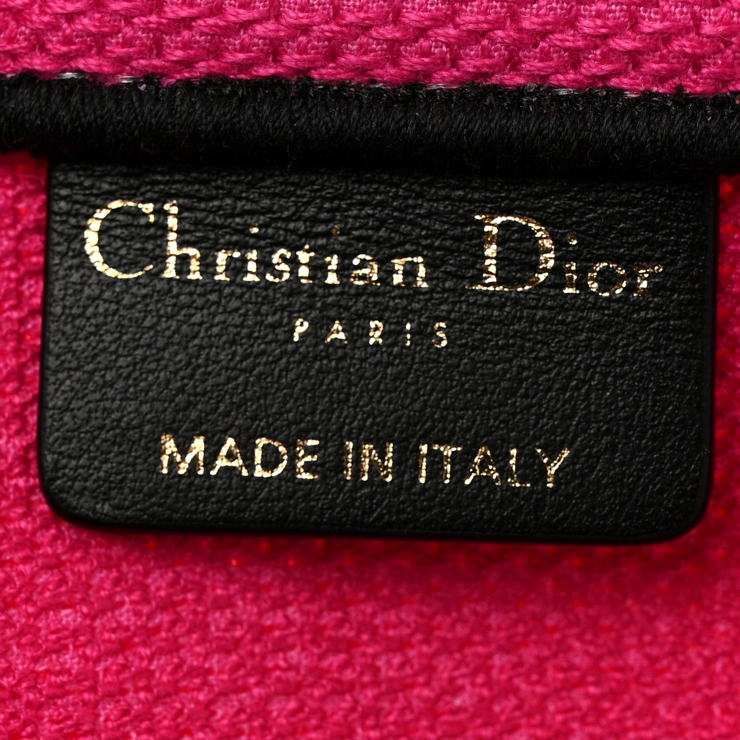 Christian Dior Canvas Embroidered Large Jungle Pop Book Tote Fuchsia Multicolor 6 of 13