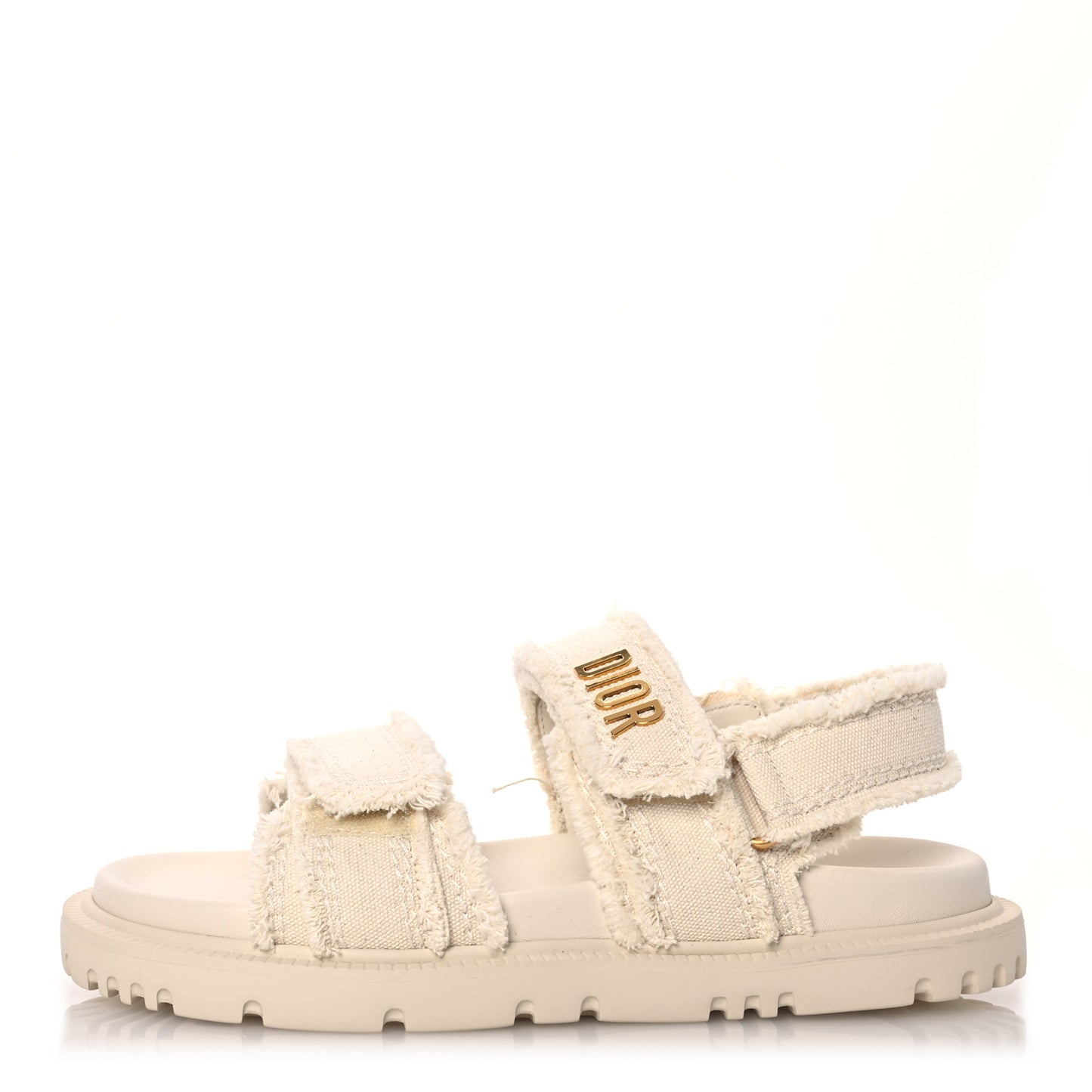 Cotton Dioract 10mm Sandals 37 Ecru