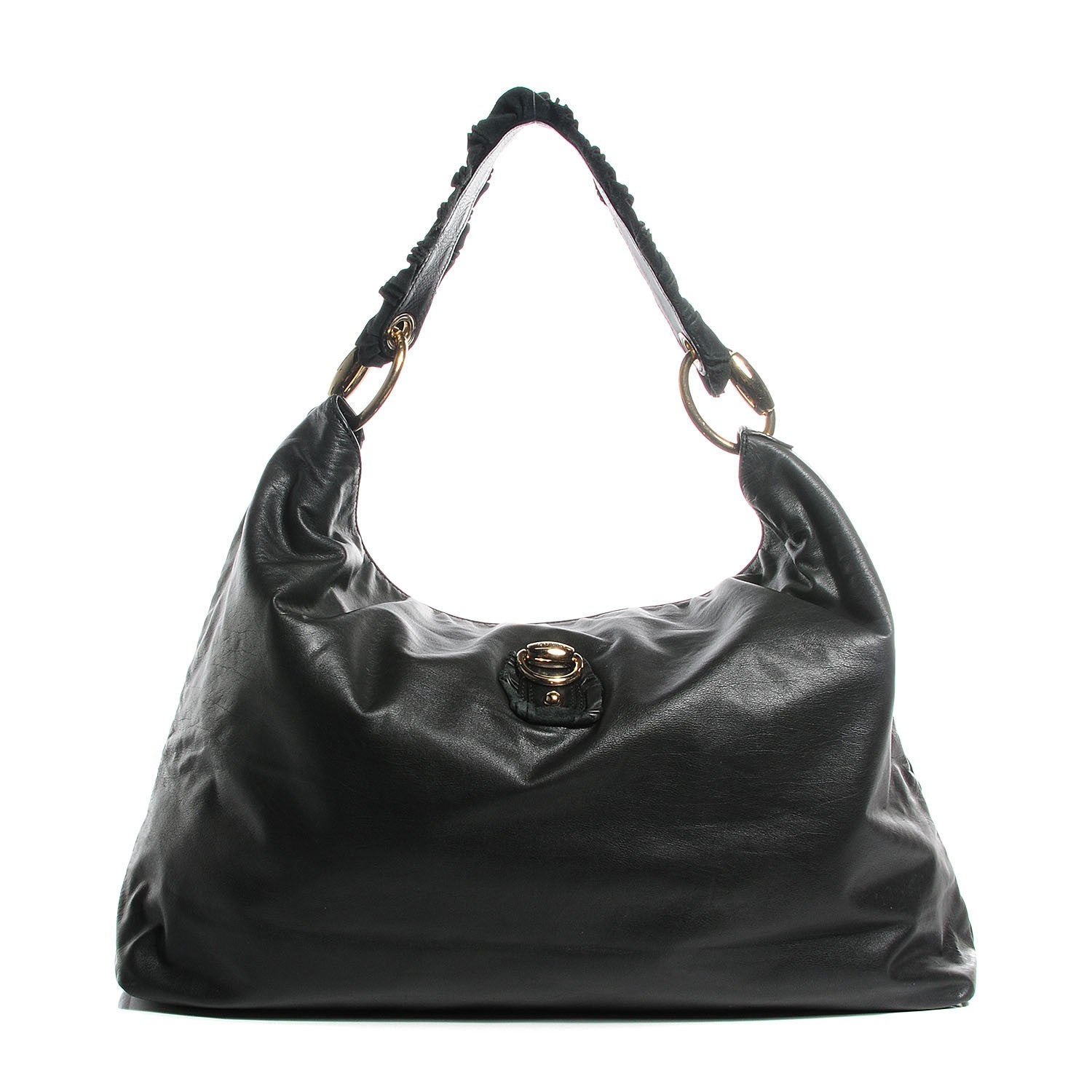 Gucci Calfskin Large Sabrina Hobo Black 1 of 7