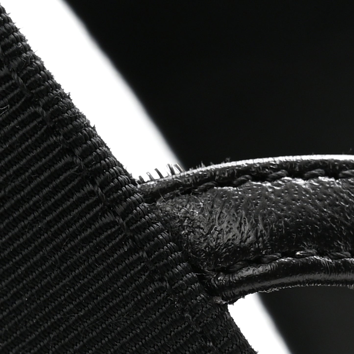 Grosgrain Chain CC Logo Bow Sandals 35.5 Black