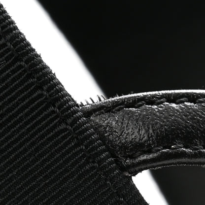 Chanel Grosgrain Chain CC Logo Bow Sandals 35.5 Black 9 of 13