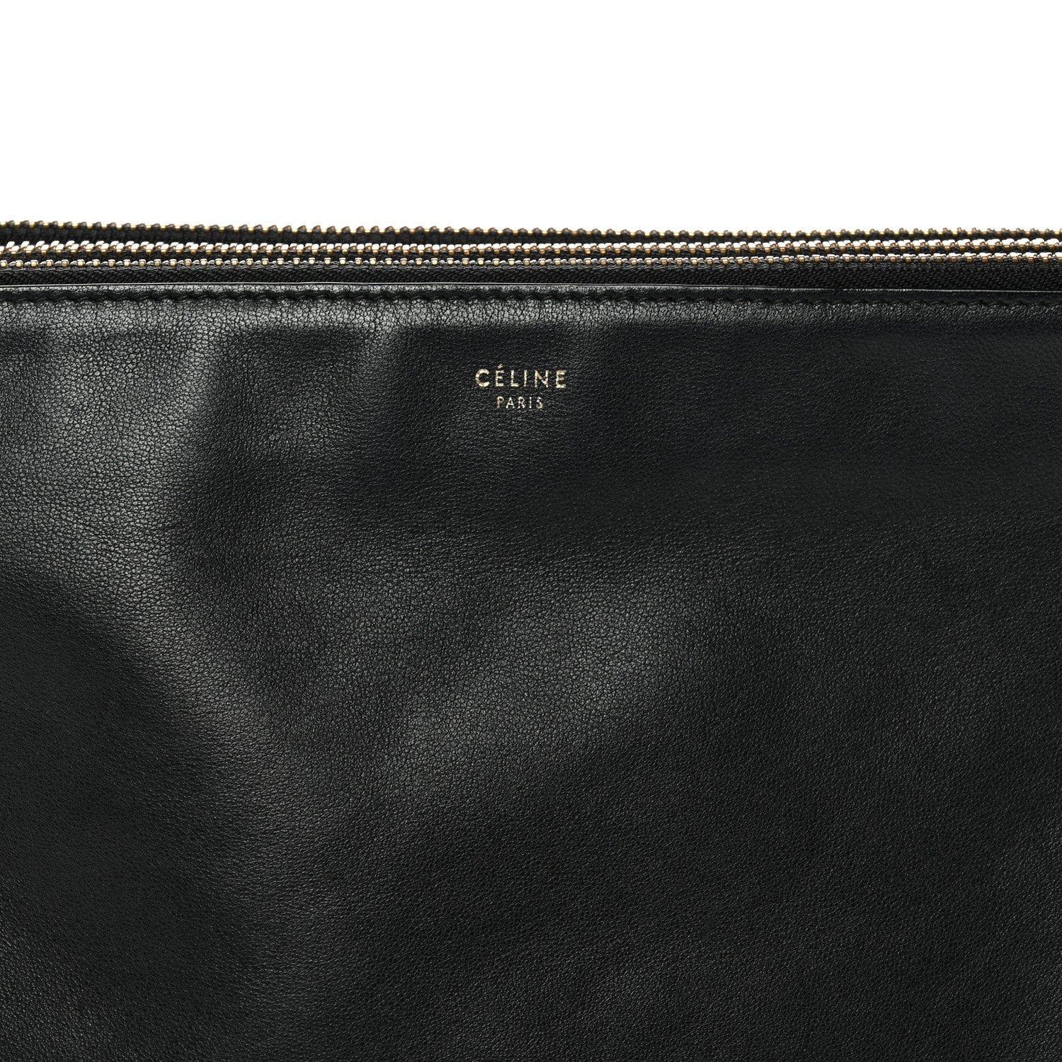 Celine Lambskin Large Trio Crossbody Bag Black 8 of 13