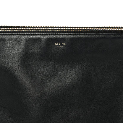 Celine Lambskin Large Trio Crossbody Bag Black 8 of 13