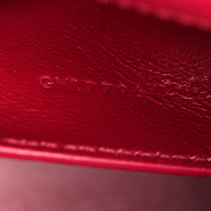 Saint Laurent Box Calfskin Mini Voltaire Shoulder Bag Burgundy 8 of 11