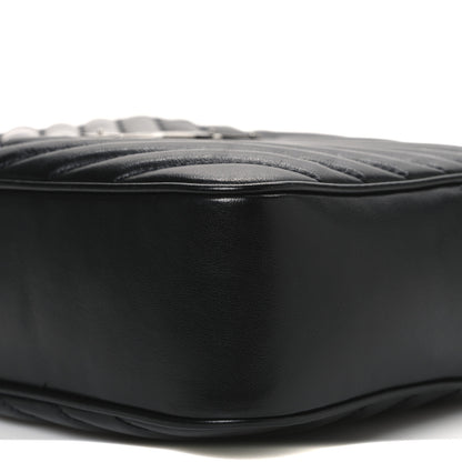 Saint Laurent Calfskin Matelasse Monogram Lou Camera Bag Black 10 of 11