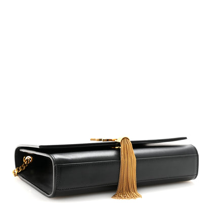Saint Laurent Smooth Calfskin Medium Classic Monogram Kate Tassel Satchel Black 4 of 9
