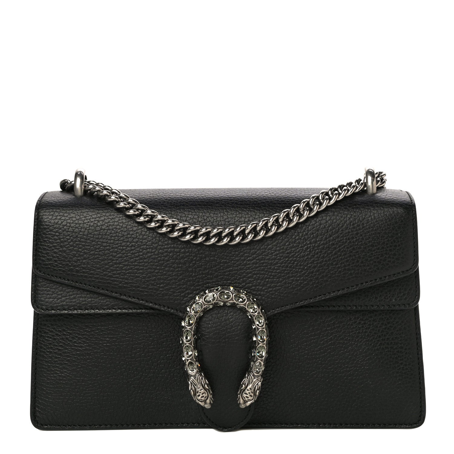 Gucci Pebbled Calfskin Small Dionysus Shoulder Bag Black 1 of 18