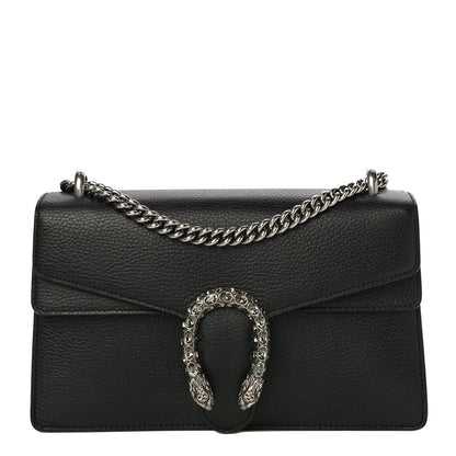 Gucci Pebbled Calfskin Small Dionysus Shoulder Bag Black 1 of 18