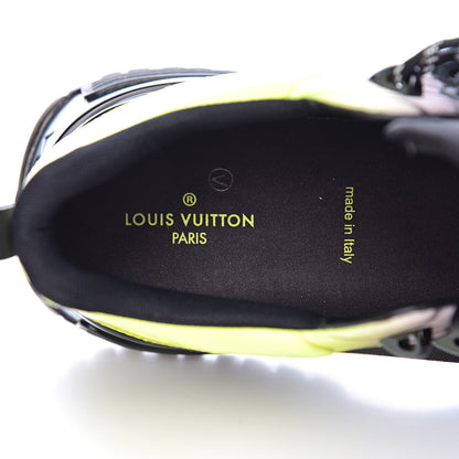 Louis Vuitton Calfskin Run Away Pulse Sneakers 8 Black Yellow 6 of 10