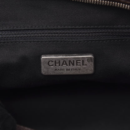 Chanel Caviar Quilted Bowler Tote Brown 6 of 17