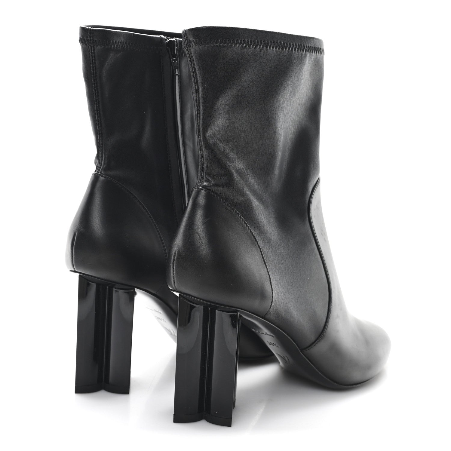 Louis Vuitton Calfskin Uniformes Silhouette Ankle Boots 38.5 Black 5 of 8