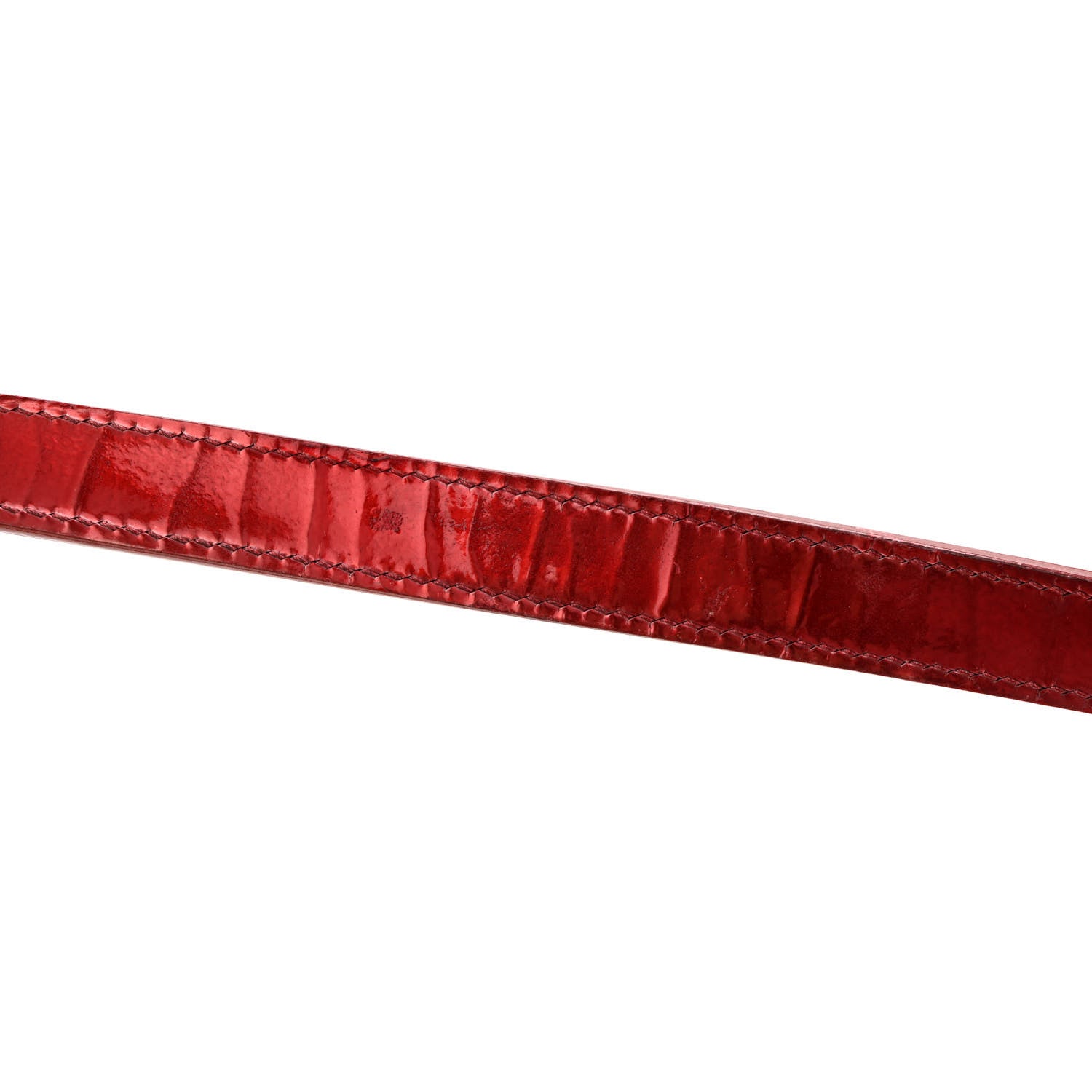Christian Dior Metallic Patent Micro-Cannage Small Diorama Flap Bag Red 14 of 17