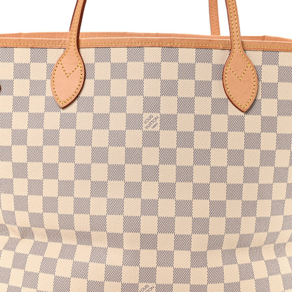 Louis Vuitton Damier Azur Neo Neverfull MM Rose Ballerine 9 of 12