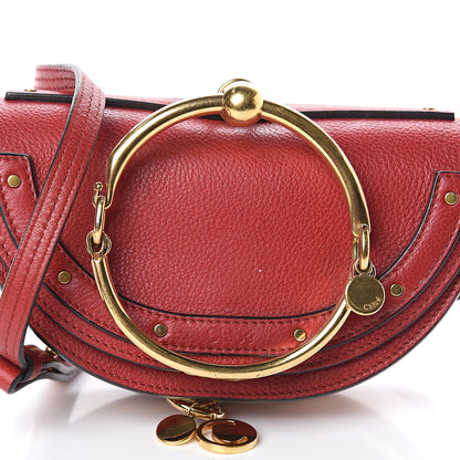 Chloe Calfskin Small Nile Bracelet Minaudiere Bag Dahlia Red 6 of 8