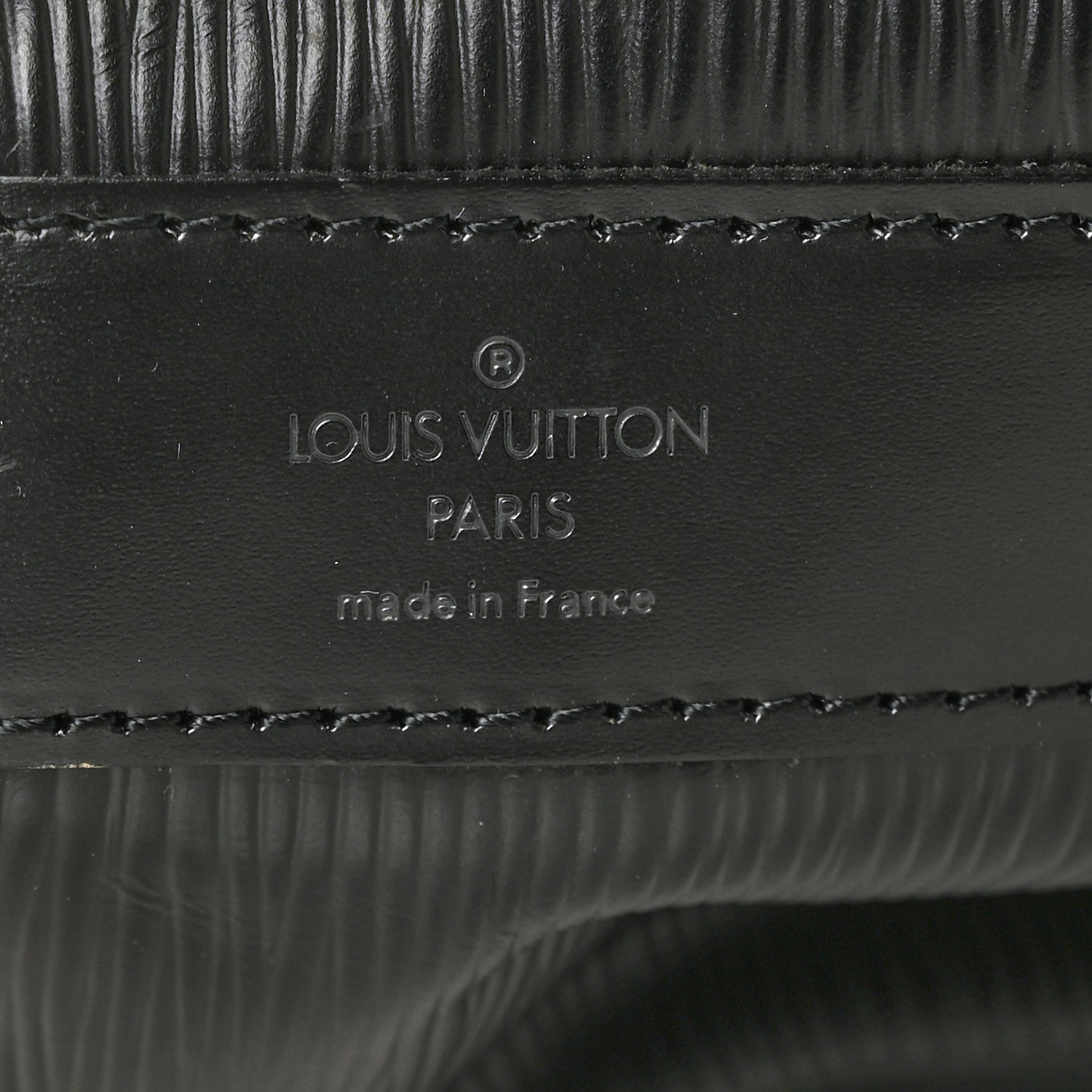 Louis Vuitton Epi Sac a Dos Drawstring Bag Black 12 of 23