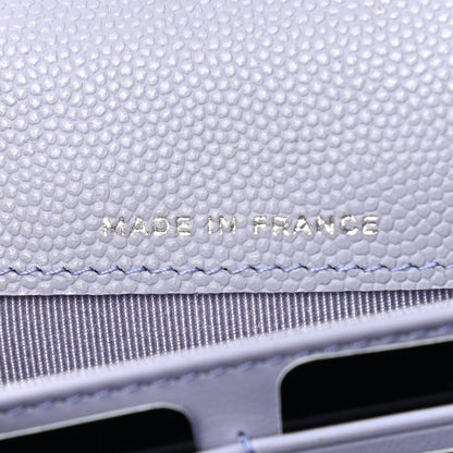 Chanel Caviar Quilted Large Flap Wallet Light Purple 6 of 8