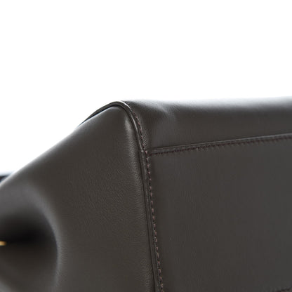 Fendi Nappa Mini Peekaboo Iconic Satchel Carbone 7 of 8