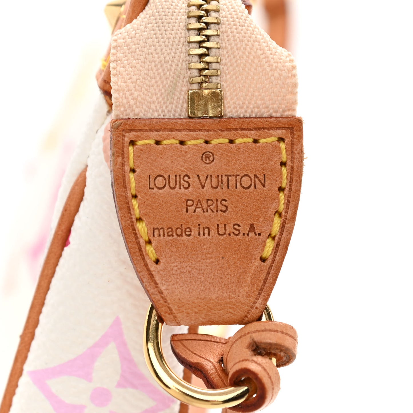 Monogram Multicolor Pochette Accessories White