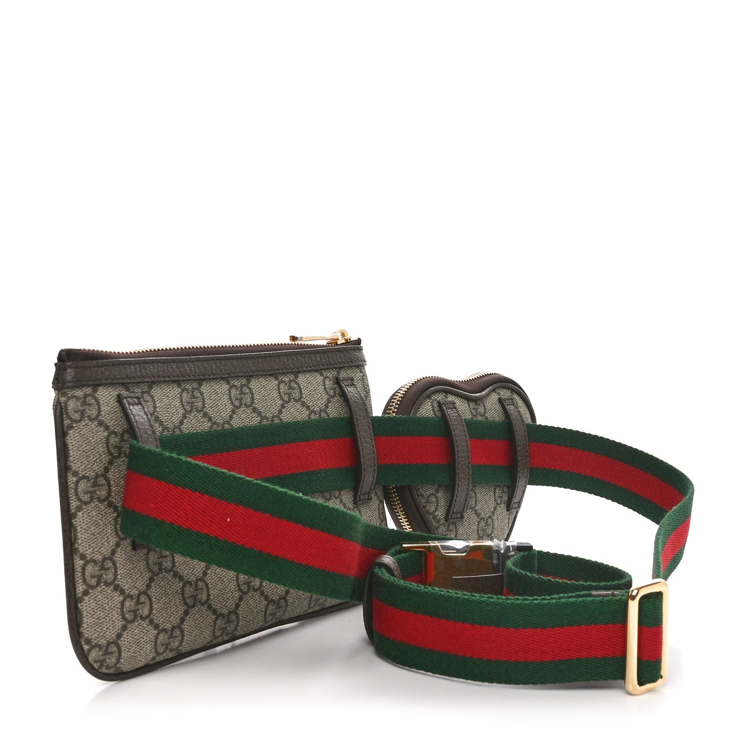 GG Supreme Monogram Web Ophidia Utility Belt Bag 120 48 Beige Ebony New Acero