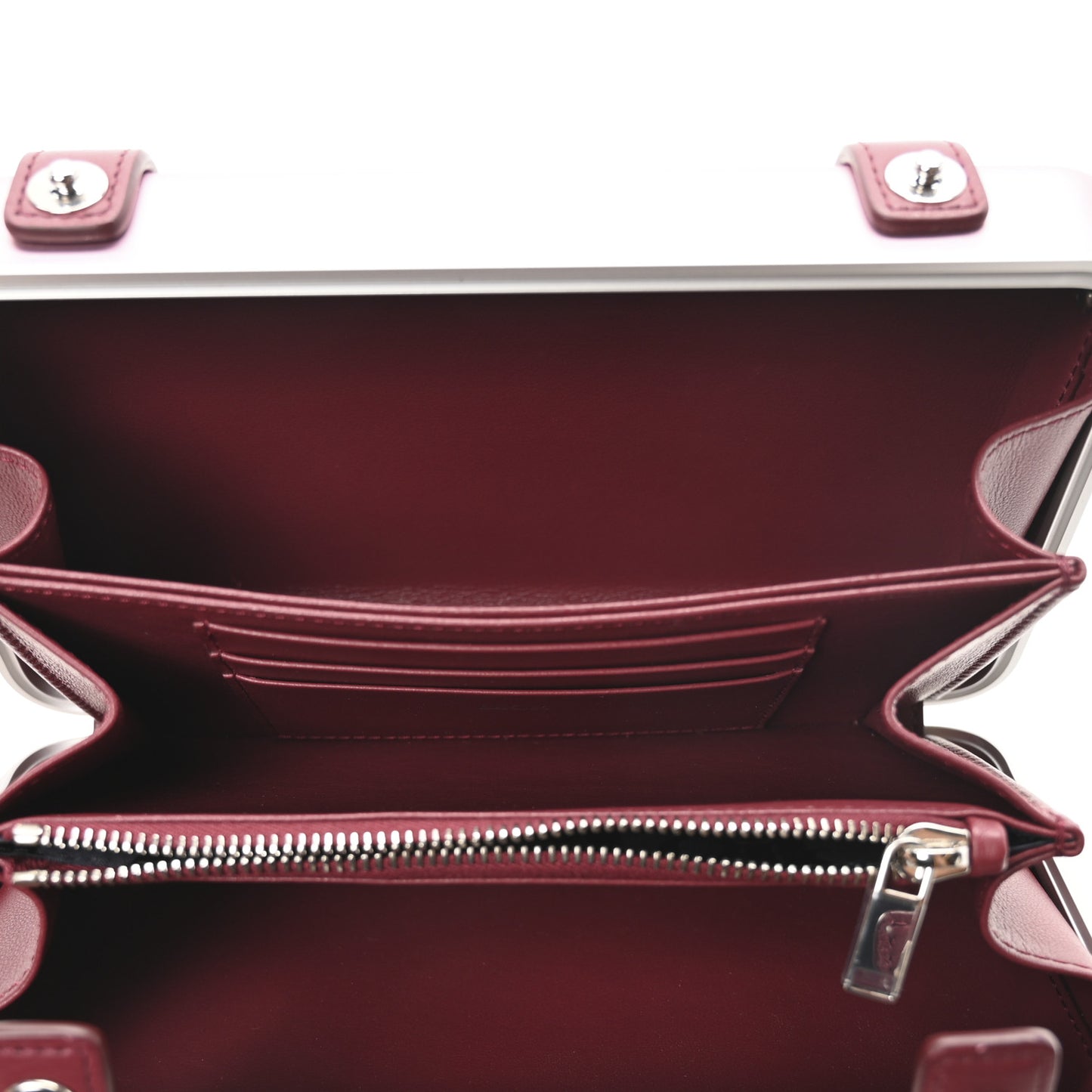 X RIMOWA Aluminum Personal Clutch On Strap Rose