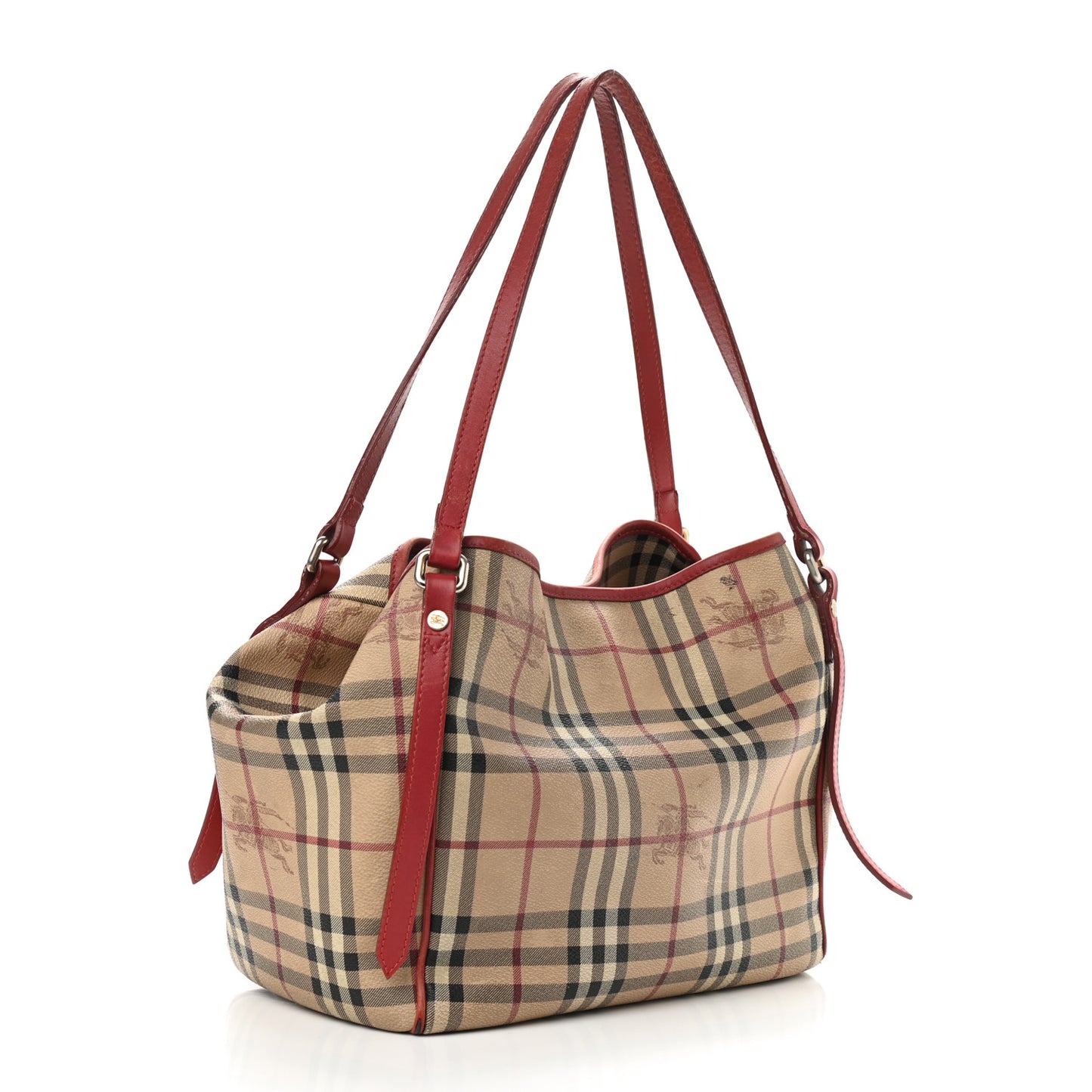 Haymarket Check Small Canterbury Tote Military Red