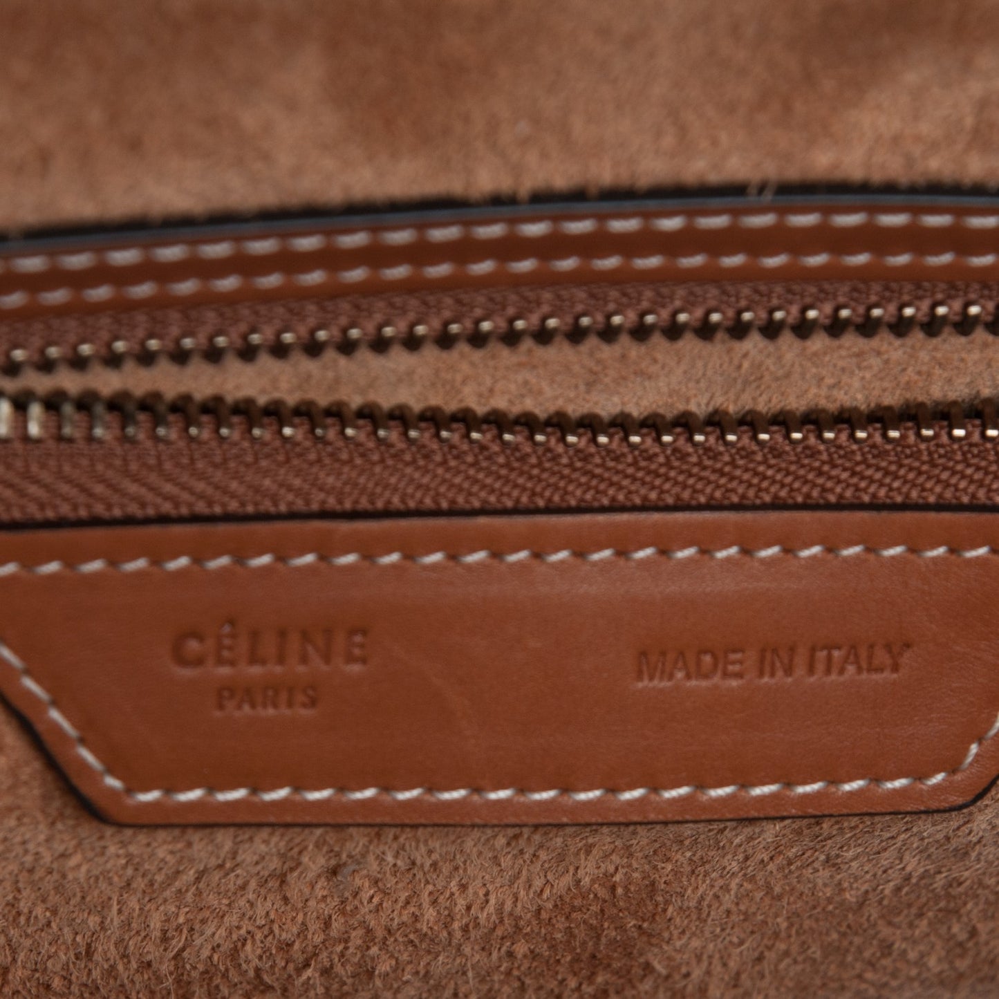Natural Calfskin Micro Luggage Tan