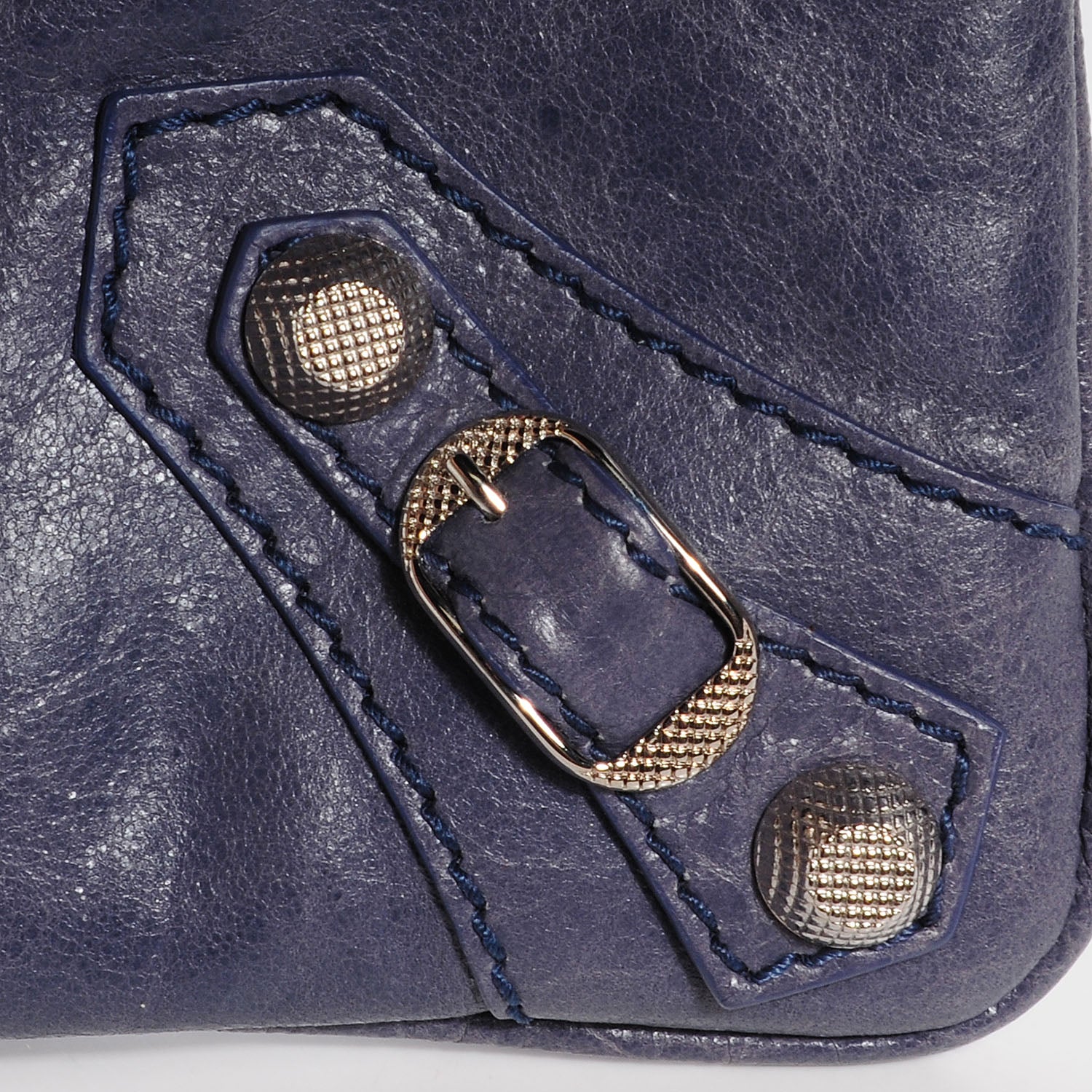 Balenciaga Agneau Giant Silver Hardware 12 Flat Handle Clutch Jacynthe 7 of 11