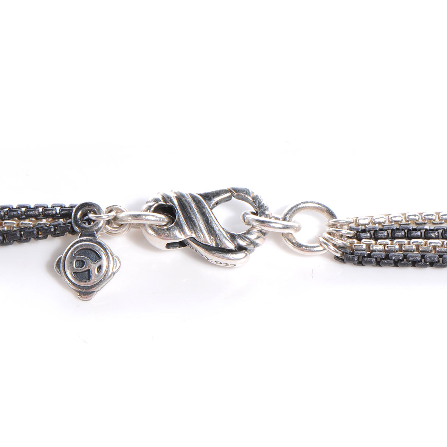David Yurman Sterling Silver Multi-Chain Necklace 4 of 5