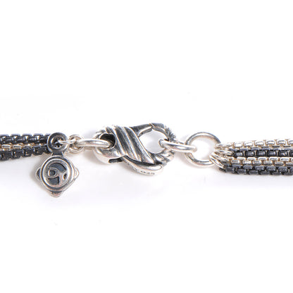 David Yurman Sterling Silver Multi-Chain Necklace 4 of 5