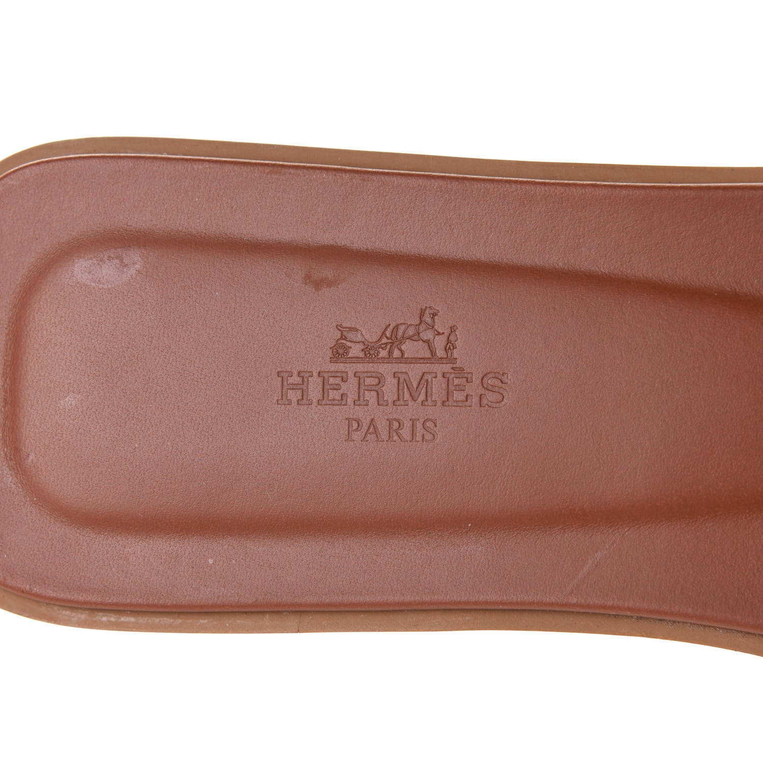 Hermes Box Calfskin Oran Sandals 40 Gold 7 of 10